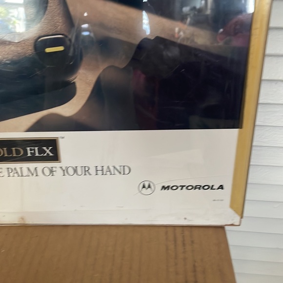 1995 Vintage Motorola Pager Poster in a frame Nineties Tech Gear - Picture 4 of 5